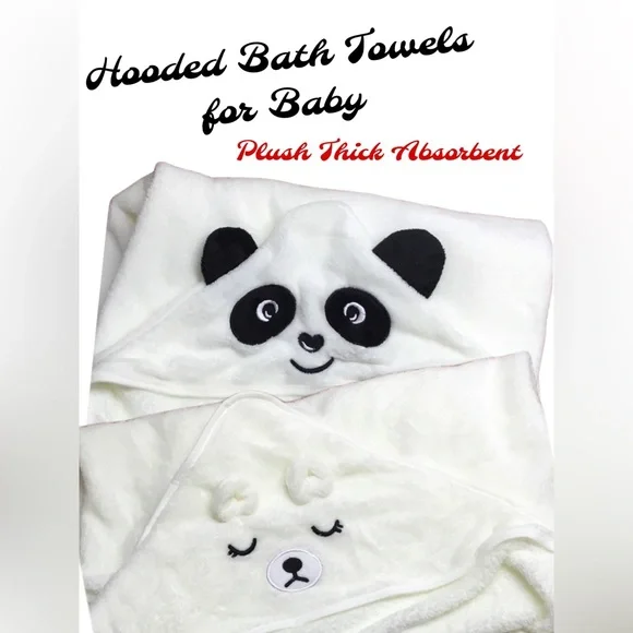 Hooded Animal Baby Bath Towel Set