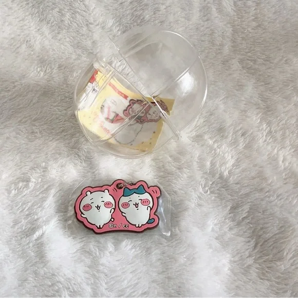 New Nagano chiikawa hachiware waving hands Gachapon mini soft rubber keychain
