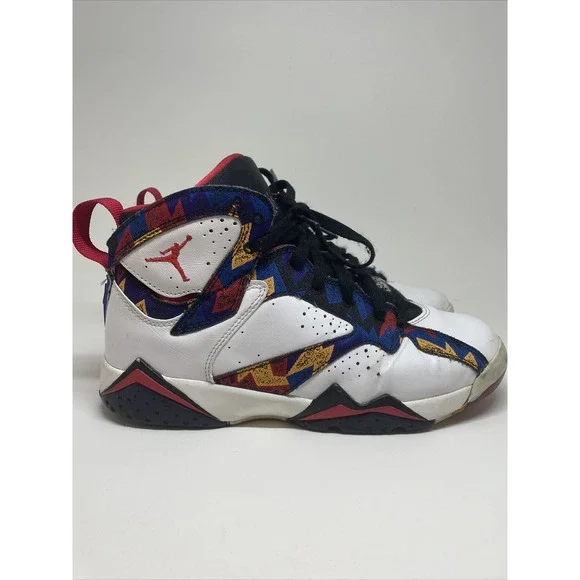 Nike Air Jordan 7 Retro BG Shoes Ugly‎ Sweater Size 6Y 304774-142