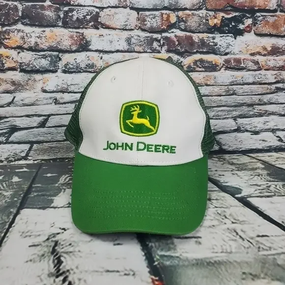 John Deere‎ Green/White Mesh Snapback Cap