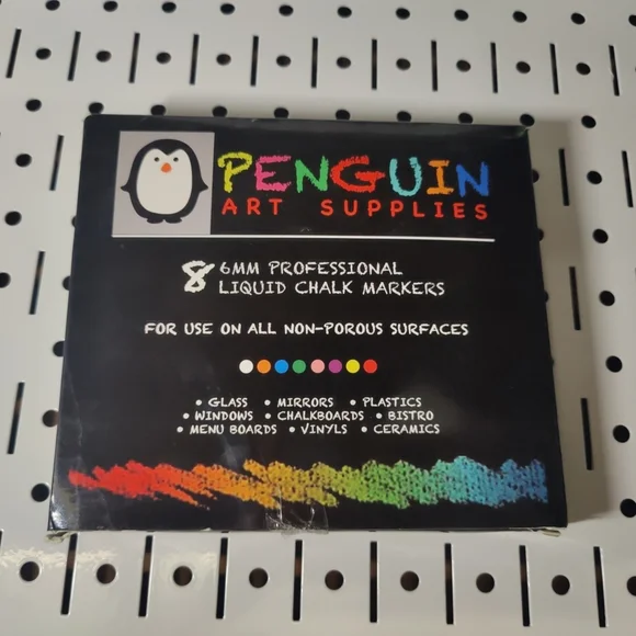 Liquid Chalk Marker Set (8ct, 6mm Reversible Tips) With Labels, Non Toxic