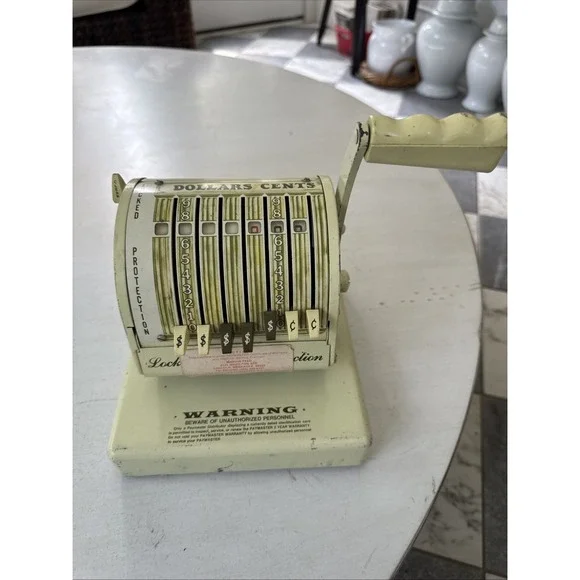 Vintage Paymaster Series X-550 Check Writer Embosser Chicago USA