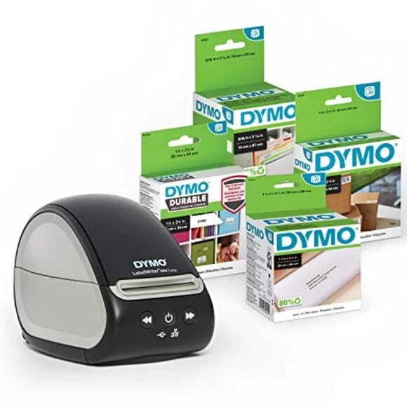 DYMO LabelWriter 550 Turbo Label Printer Bundle, Label Maker EUC