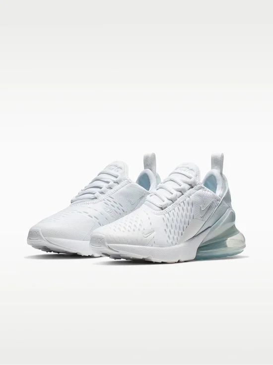 NWT Nike Air Max 270 White Sneakers Youth Size 6.5