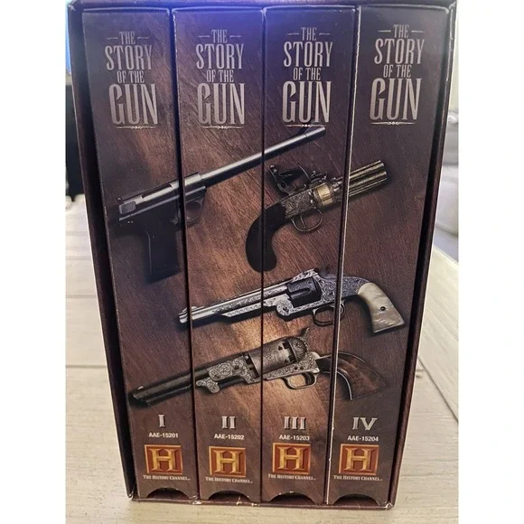 Story of the Gun A History of Firearms. History Channel Complete VHS Set of Four