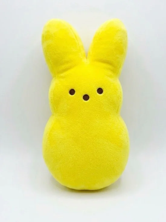 Yellow Bunny Plush Stuffed Animal Peeps Easter Holiday 9”