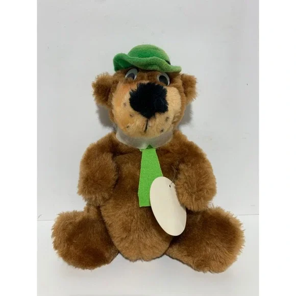 Hanna Barbera Mighty Star Yogi Bear 1980 Plush VTG Stain
