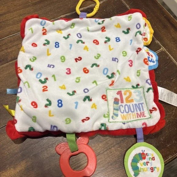 Eric Carle Very Hungry Caterpillar Plush Lovey Sensory Toy‎ Infant Tags Crinkle