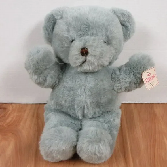 PRINCESS SOFT‎ TOYS Grey Classic Teddy Bear Humphrey 6115 Stuffed Plush Toy 16