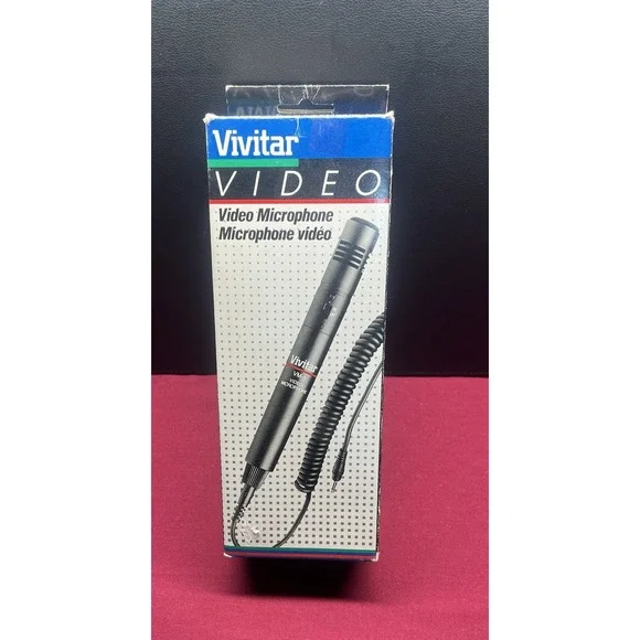 Vivitar Video Microphone VM-1 #058051 ‎ Box Is Beat up, Microphone & Case Is New