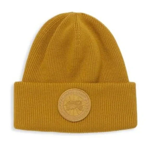 canada Goose Emblem Gold Arctic Beanie Toque Wool Arctic Toque New with tags