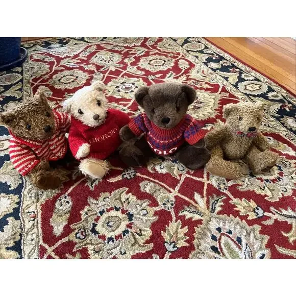 Vintage Bear LOT (4) Ralph Lauren POLO Giorgio Beverly Hills Y2k 90s Teddy