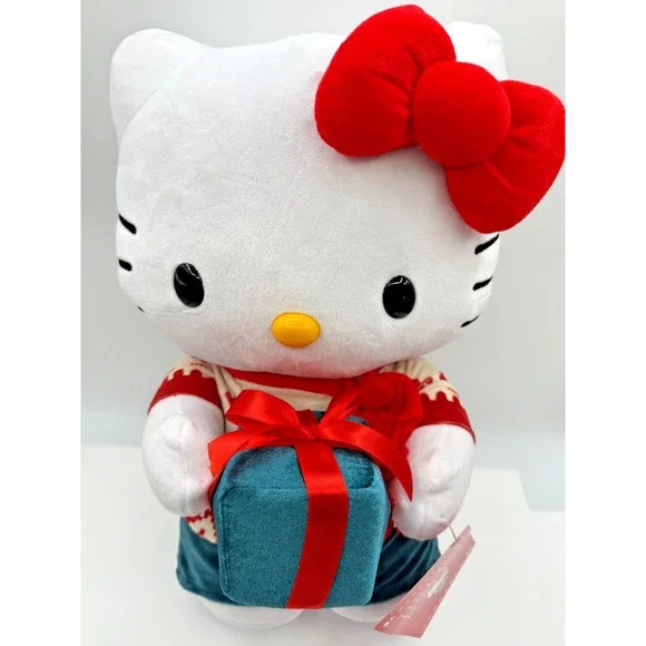 Hello Kitty Plush Holiday Christmas Greeter NWT 17