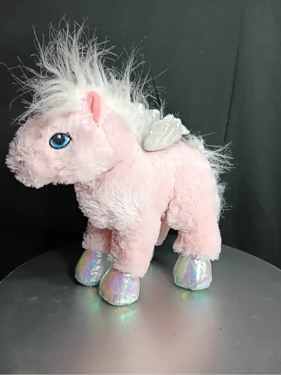GANZ Pink Pegasus Plush with Iridescent Hooves 7”