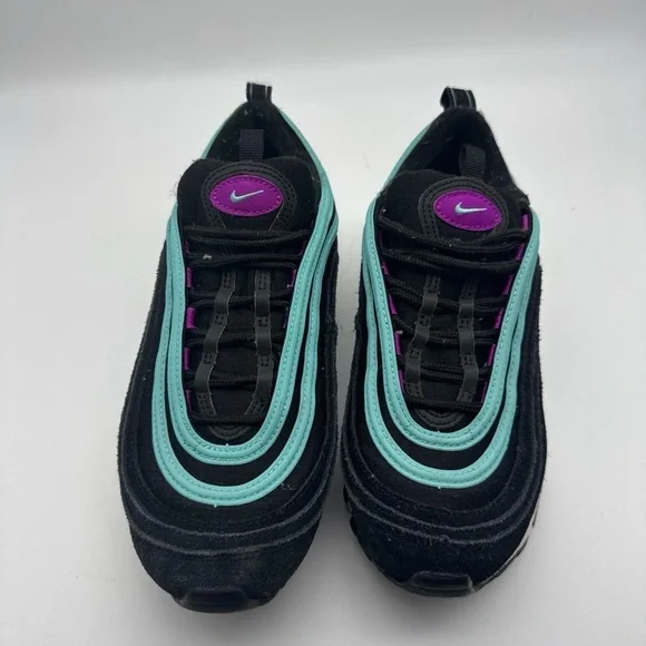 Nike Air Max 97 Black Hyper Violet 921522-015 Youth 7Y