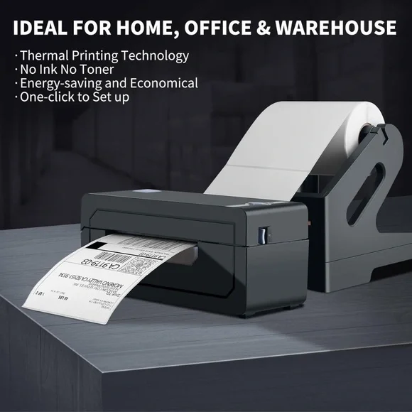 Black Office Label Maker for Efficient Organization