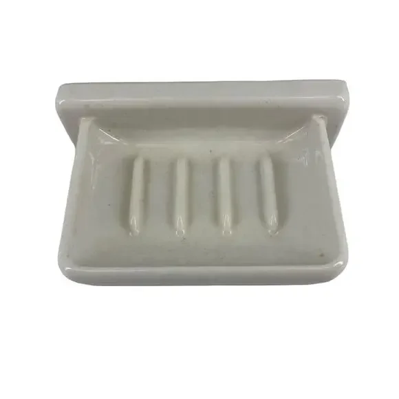 Vintage Soap Dish Period Bathroom Renovation Wall Mount Ceramic Classic Remodel