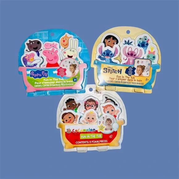 New 3 pack Fun in the tub foam pieces