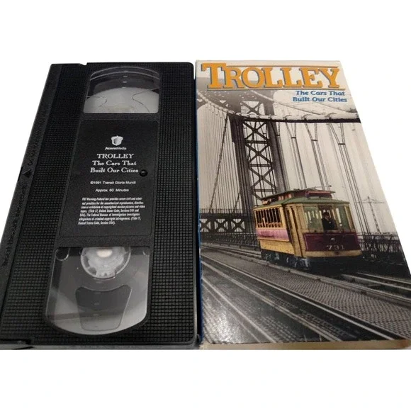 Trolley The Cars that Built Our Cities VHS‎ Tape Vintage History 1890s-1990's