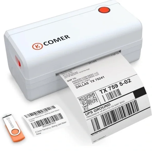 Sleek White and Orange Gadget for Versatile Use