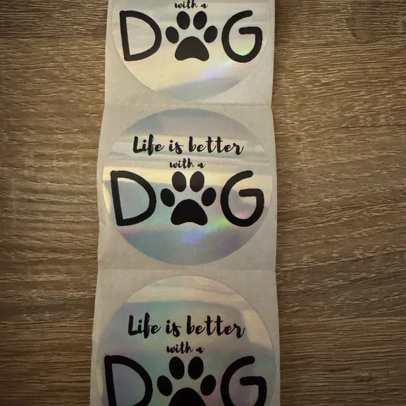 Life is Better with a Dog Stickers Includes 100 Stickers