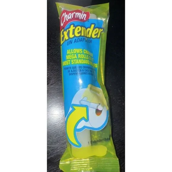 Charmin Toilet Paper Extender Adapter Mega Roll‎ Fits Most Standard Holders NEW
