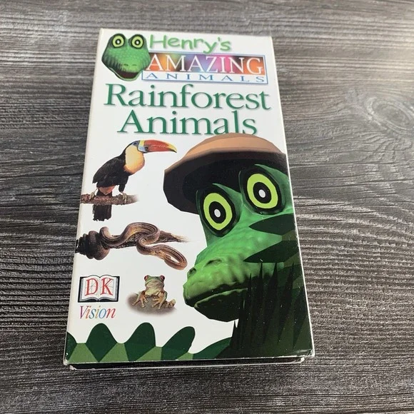 Henry's Amazing Animals Rainforest Animals‎ (VHS, 1996) DK Vision Education Rare