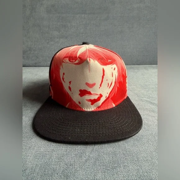 Tokyo Ghoul Ken Kaneki Sublimated Snap Back Hat Unisex One Size Adjustable Anime