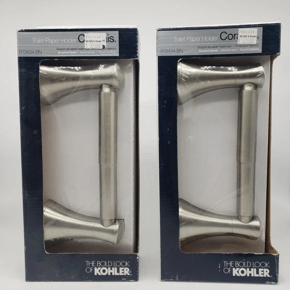 Lot‎ Of 2 Kohler Toilet Paper Holder Brushed Nickel R13434-BN Coralais Sealed