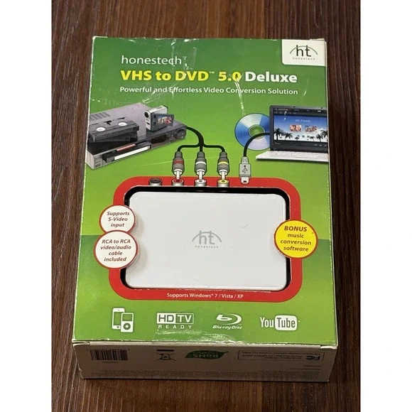 Honestech VHS to DVD 5.0 Deluxe Powerful & Effortless Video Conversion Solution