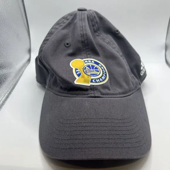 Adidas 2017 NBA Finals Champions‎ Golden State Warriors Gray Adjustable Cap Hat