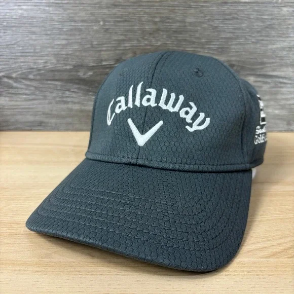 Callaway‎ Hat Cap Strap Back Gray Performance Golf Scott Dirck Adjustable