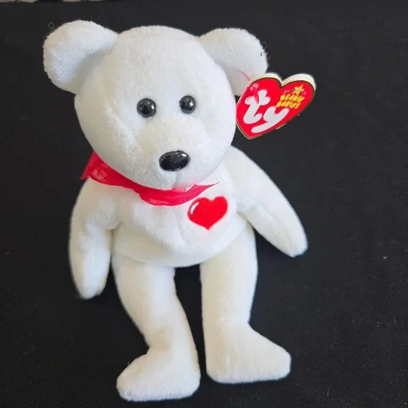 Ty Beanie Babies Casanova Bear With Red Heart Valentines‎ Day Romance Gift Love