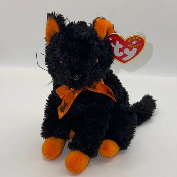 Vintage Ty Beanie Babies Black and Orange 
