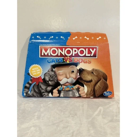 Monopoly Cats Vs Dogs New (box‎ Has Some Wear )