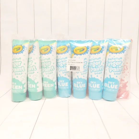Crayola Kids Bathtub Pastel Finger Paint Soap Set of 15