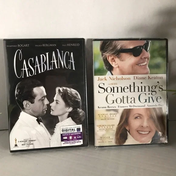 NWT - 2 DVD's - Casablanca and Something's Gotta Give