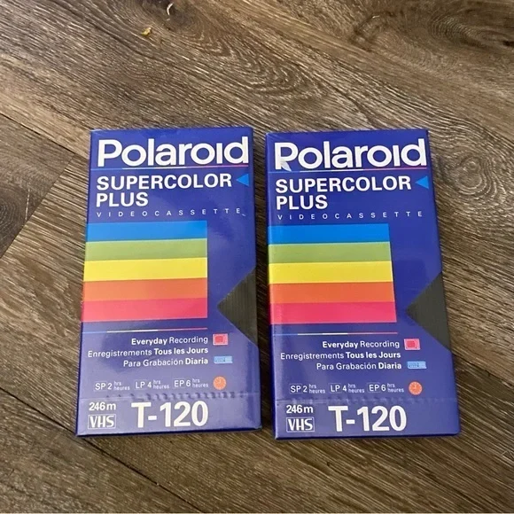 Polaroid Super color‎ Plus Videocassette VSH 120 NEW