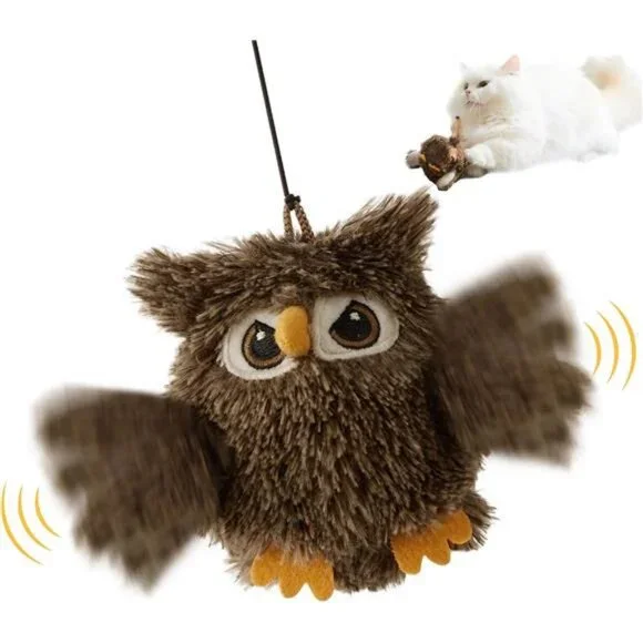 Flappy Bird Cat Toy Flapping Chirping Toy with Catnip Bag