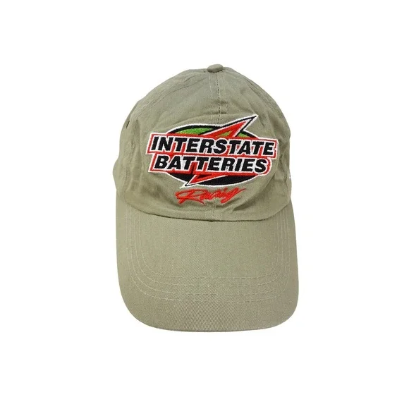 Interstate Batteries Racing Bobby Labonte 18 Mens Tan Adjustable Strapback‎ Cap