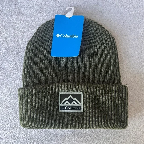 Columbia Outdoors Mountain Whirlibird Cuffed Beanie, Unisex One Size Green