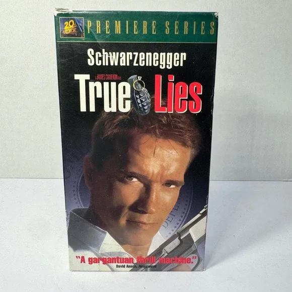 True Lies VHS‎ 1994 Arnold Schwarzenegger James Cameron Premiere Series Vintage