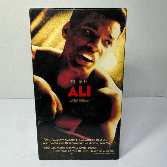 Ali VHS 2001 Will Smith Muhammad Ali‎ Michael Mann Columbia TriStar Drama Movie