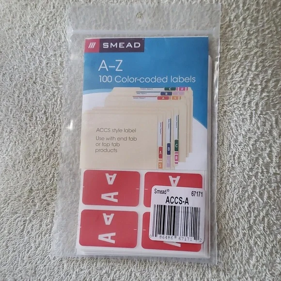 New Smead Color Labels 