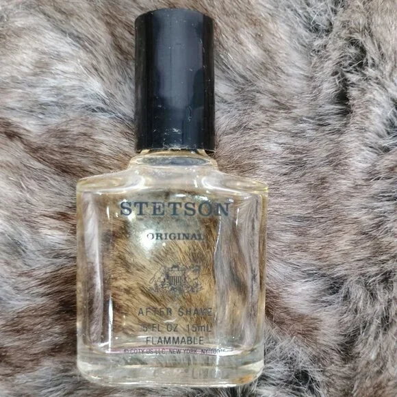 Stetson Original After Shave Splash Half full 5‎ Fl Oz Glass Bottle Vintage Mens