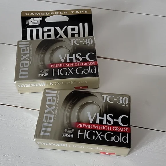 Maxell VHS-C Camcorder Tapes