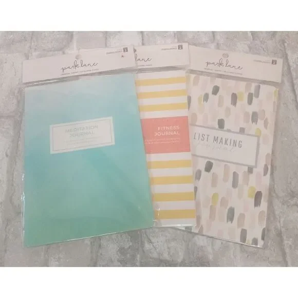 Journal Bundle Of Three Meditation, Fitness‎ & List Making NWT