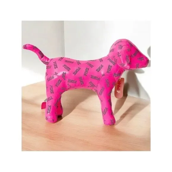 NWT Vintage RARE! Victoria's Secret PINK Jumbo Huge Giant 14” Pink Signature DOG