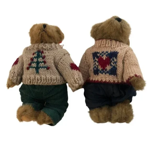 🛒 $15 2 Boyds Christmas Bears 8