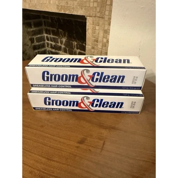 (2) Groom & Clean Greaseless Hair Control Gel 4.5 oz each EXP 5/2026 New